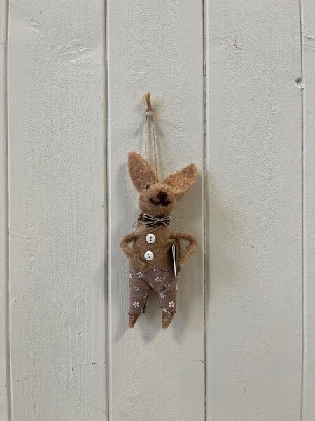Hanging Wool Rabbit | Satchville